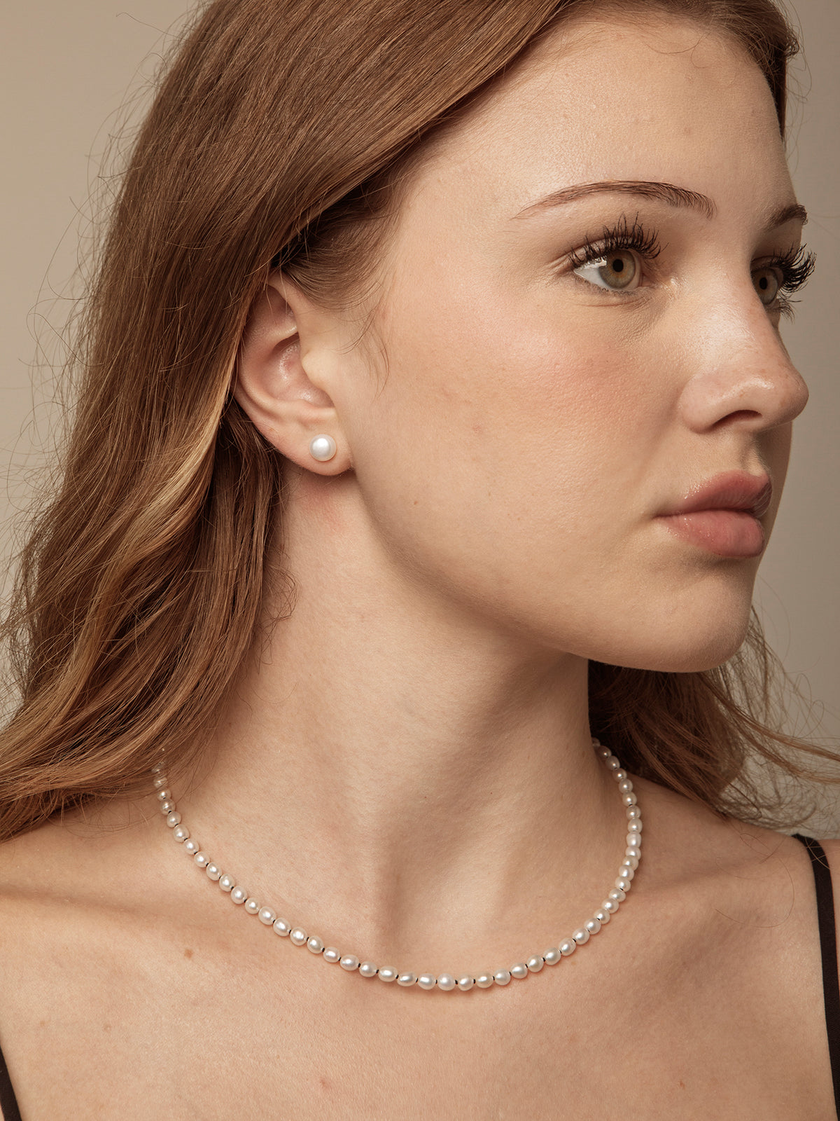 Tactile Rhythm · Natural Freshwater Seed Pearl Necklace