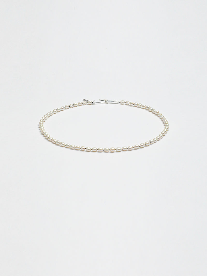 Tactile Rhythm · Natural Freshwater Seed Pearl Necklace