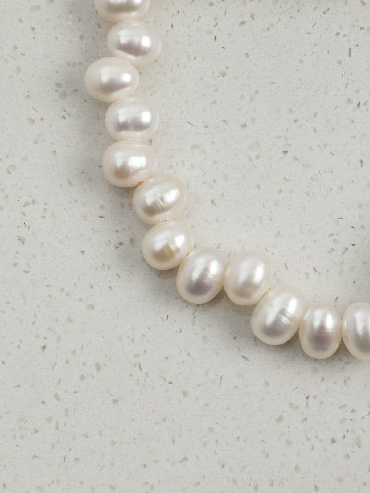 Pure Light · Spiral Clear Quartz & White Pearl Bracelet
