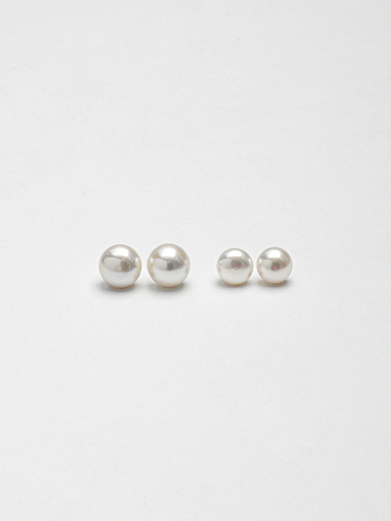 Luminous Glow · 5A Freshwater Pearl Stud Earrings