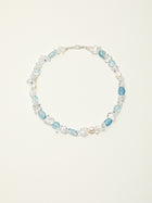 Glacial Breeze · Aquamarine & Clear Quartz Pearl Necklace