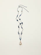 Indigo Shadow · Lapis Lazuli & Statement Baroque Pearl Long Necklace