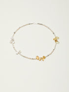Warm Breeze · Citrine Tusk & Petal Pearl Necklace