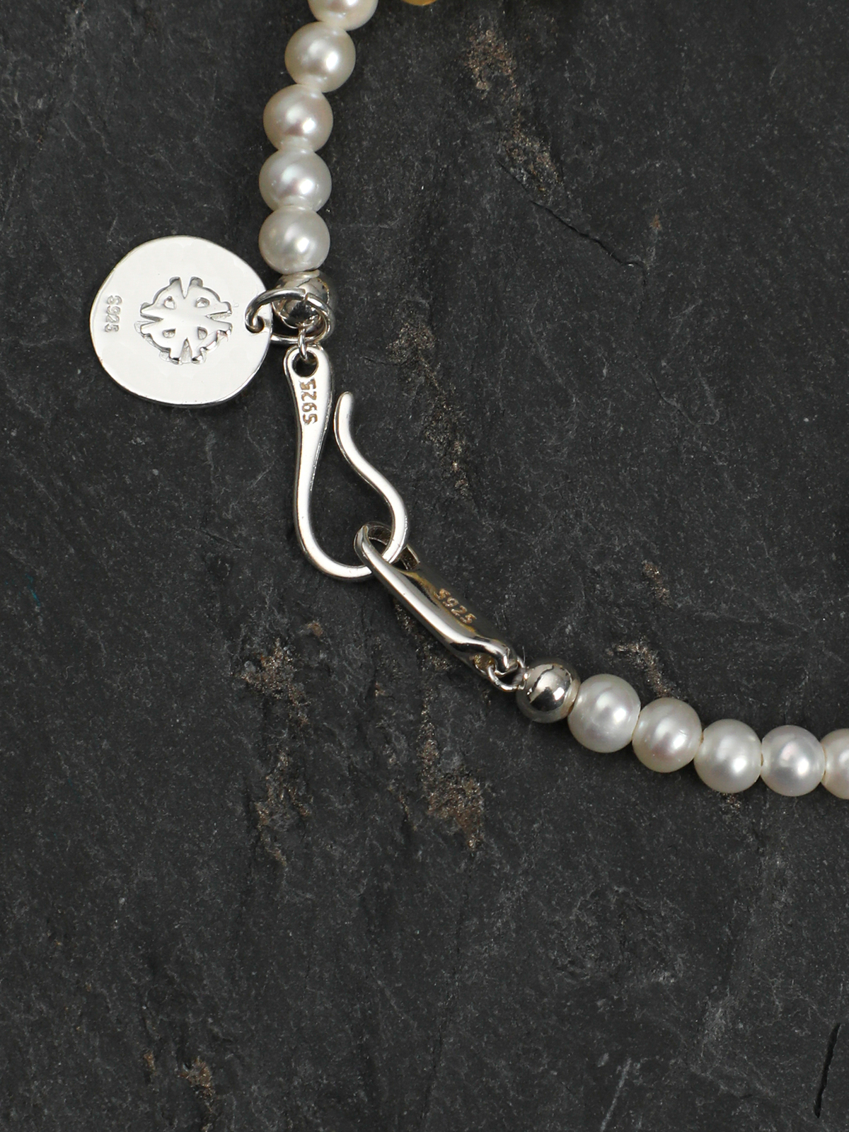 Warm Breeze · Citrine Points, Petal & Mini Pearl Bracelet