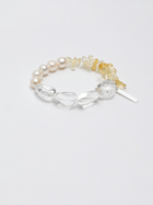 Amber Moon · Clear Quartz, Citrine & Pearl Bracelet