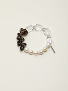 Moon Ripple · Double-Terminated Quartz, Smoky Quartz & Pearl Bracelet