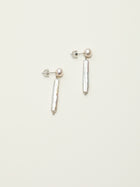 Moonlit Duo · 5A Button & Stick Pearl Drop Earrings