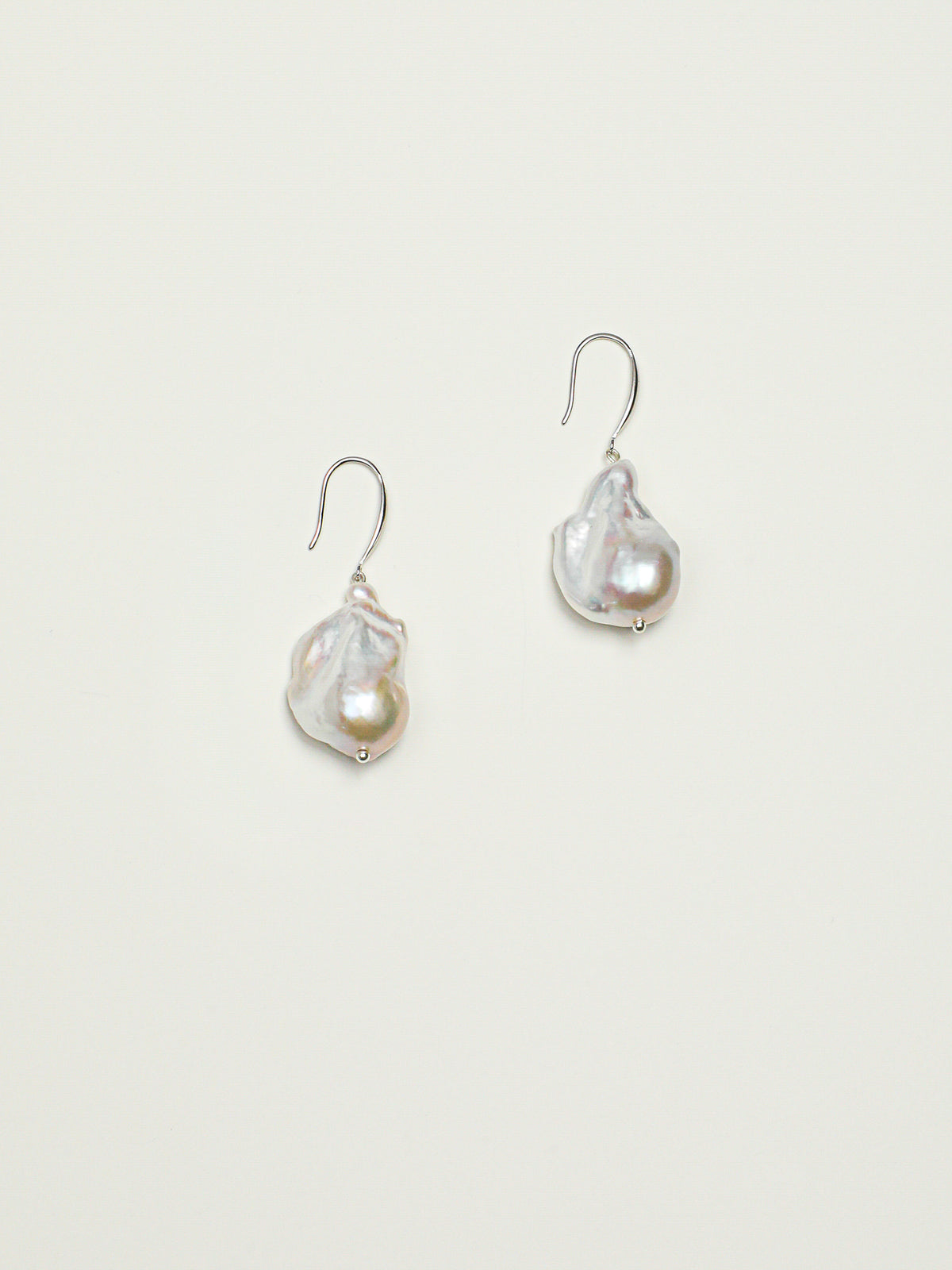 Ocean Ripple · Statement Baroque Pearl Drop Earrings