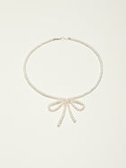 White Tide · Seed Pearl Bow Choker