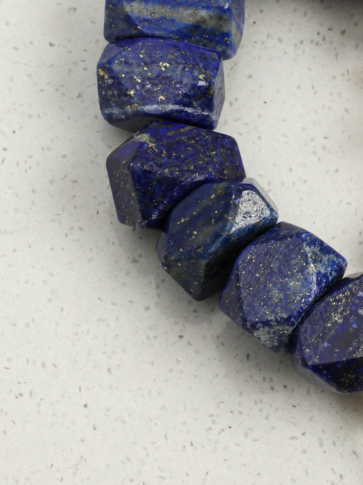 Celestial Bloom · Lapis Lazuli & Stick Baroque Pearl Bracelet
